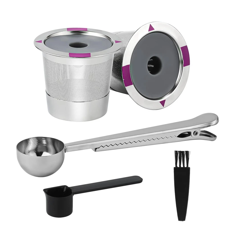 

Многоразовые K-чашки, фильтр для кофе, из нержавеющей стали, Многоразовые K-чашки, фильтры для кофейных капсул для Keurig 1,0, 2,0, простые в использовании