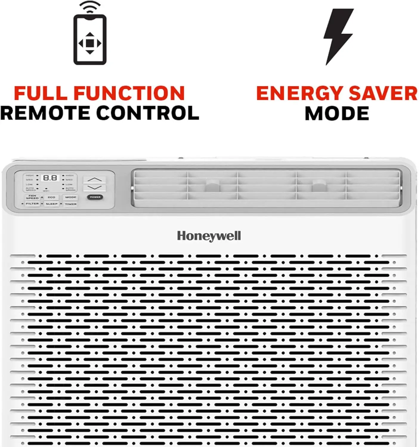 14,000 BTU Digital Window Air Conditioner, Remote, LED Display, 4 Modes, Eco, 800 sq ft Coverage 2