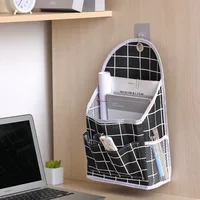Wall Mounted Wardrobe Organizer Sundries Storage Bag Jewelry Hanging Wall Pouch Hang Cosmetics Toys Organizer Bathroom Wash Bag 2