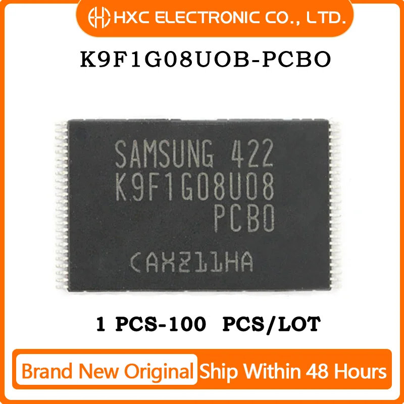 

5PCS/20PCS/50PCS/100PCS K9F1G08UOB-PCBO TSOP48 Brand New Original IC CHIP