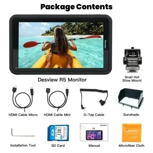 Desview Bestview R5 II R5II 4K Touch Screen HDR 3D LUT Monitor 5.5 inch Full HD 1920x1080 IPS Display Field for DSLR Camera