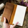 Weekly Journals Notebook, Genuine Leather Weeks Diary with 88 Sheets Inserts, Simple Office Stationery, Soft Organizer Book 2