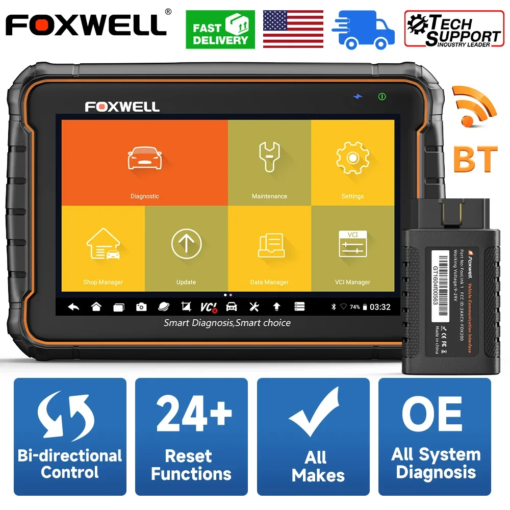 

Автомобильный считыватель кодов FOXWELL GT60, все системы диагностики, сброс сервиса нефти EPB TPS TPMS DPF SAS CVT OBD 2, Автомобильный сканер