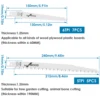 12Pcs Reciprocating Saw Blade 6/9 Inch 6/5TPI High Carbon Steel Pruning Saw Blade Sharp Fast Cutting Saw Blade Woodworking Tool 6