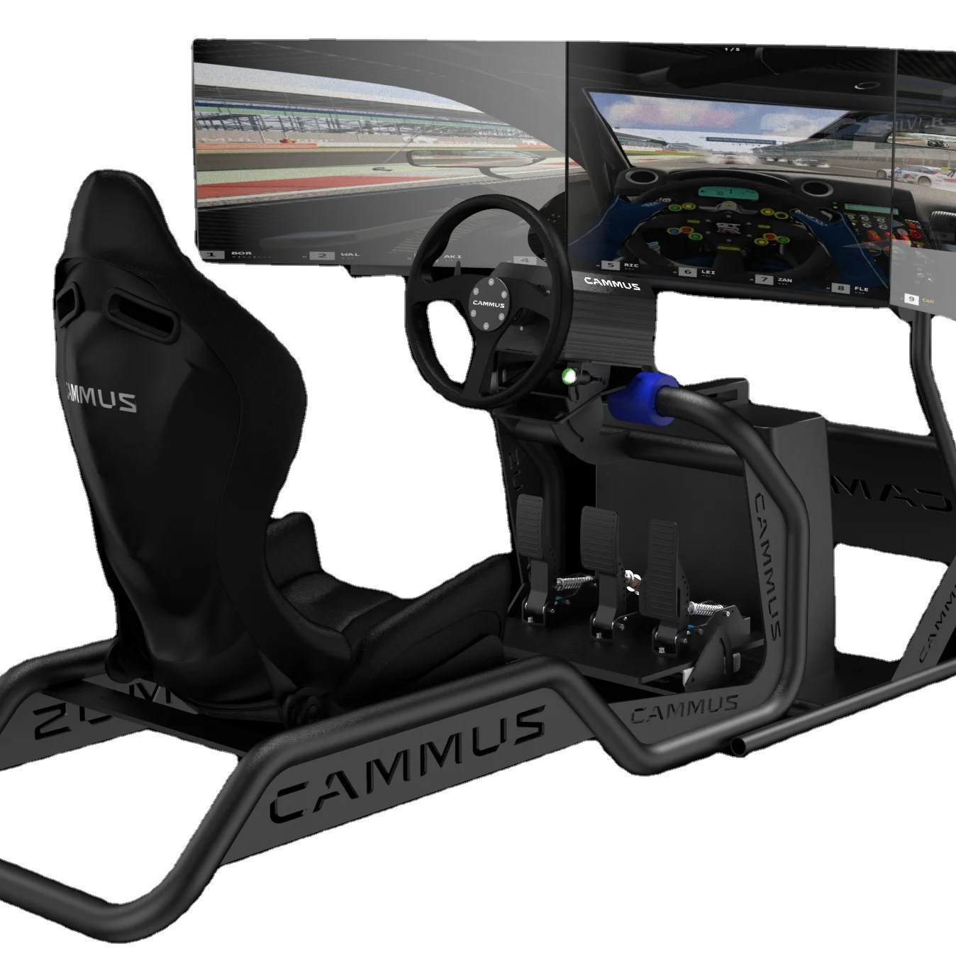 

Hot Sale Gaming Pedals Arcade Simulator Racing Rig Machine For F1 Simulation Race PC Game Wheel Monitor Stand