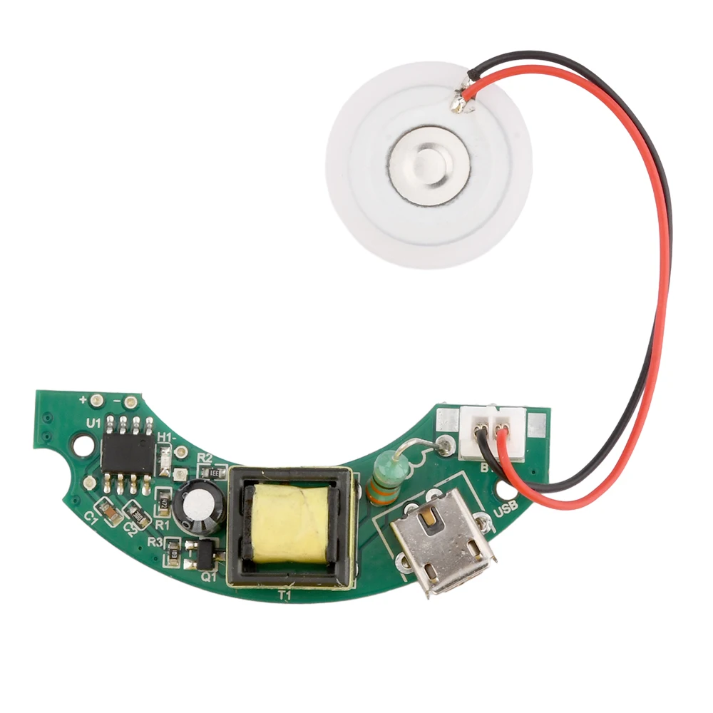 USB 가습기 모듈, 반원 회로 기판, 108KHz 드라이버 보드, 분무기 가습기 모듈, PCB 전자 보드, DIY, DC5V, 2W