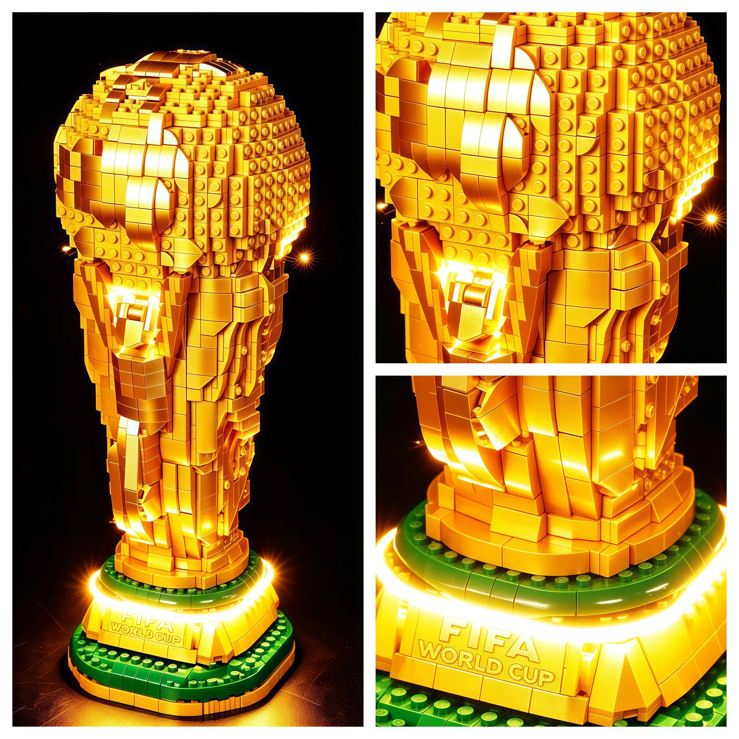 레고용 LED 조명 레고 43020 에디션 FIFA 월드컵 DIY 장식 램프에는 빌딩 블록 세트가 포함되어 있지 않습니다.