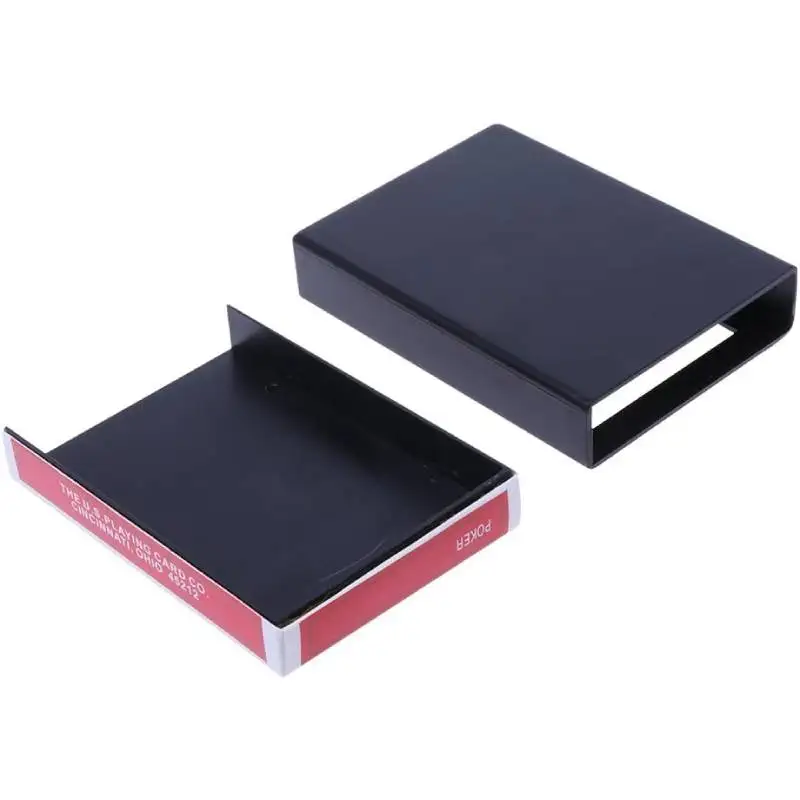 배니싱 카드 케이스 데크 배니싱 포커 카드 매직 사라지는 카드 매직 장난감 닫기 매직 트릭 박스 어린이를위한 선물 성인