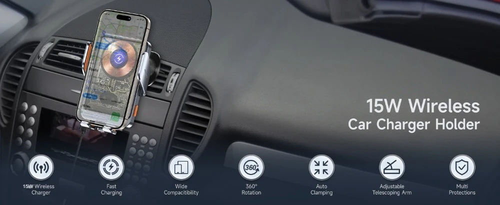 wireless charger car mount