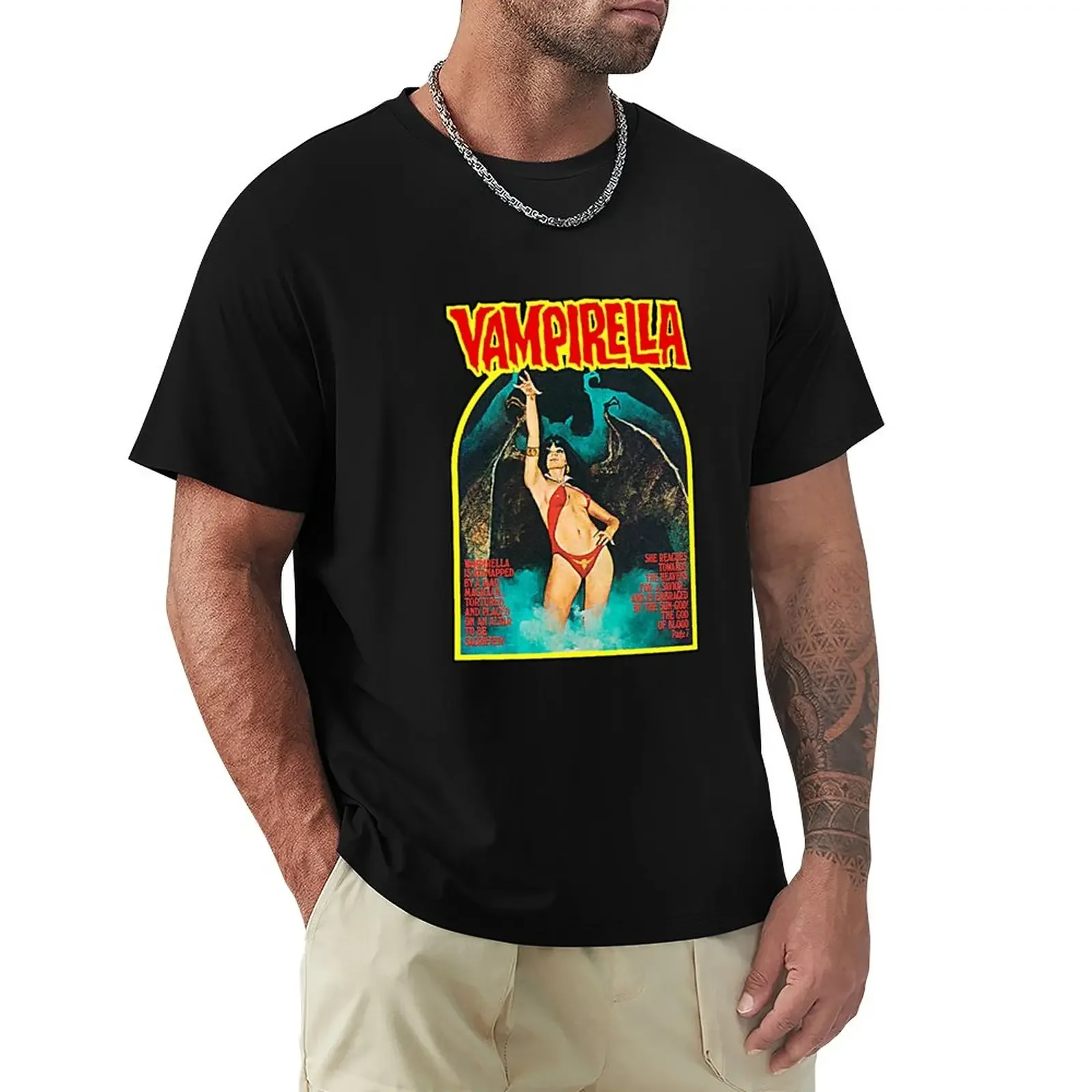 

Retro Vampirella cover T-Shirt customizeds vintage mens graphic t-shirts big and tall