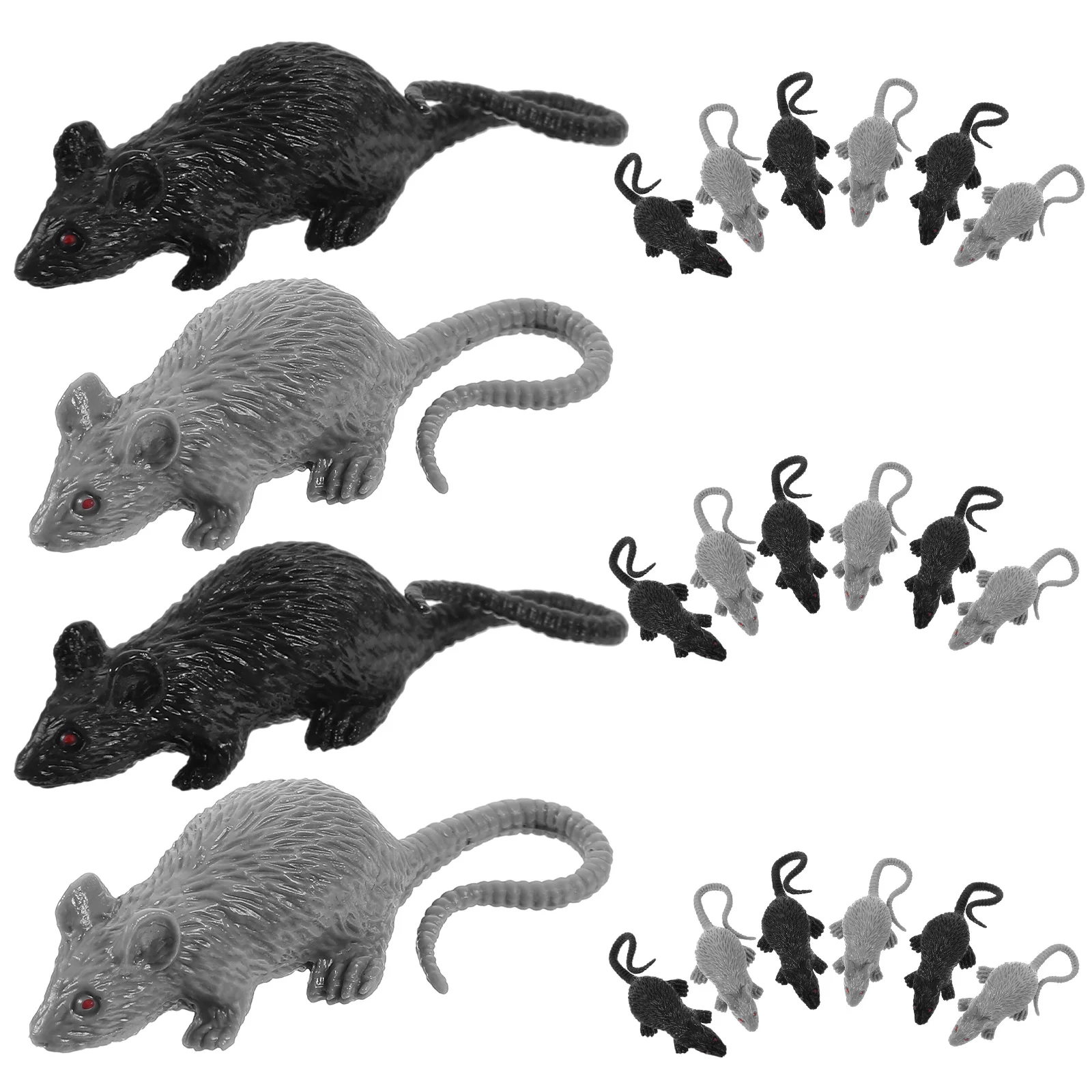 

20 PCS Scary Mouse Prank Prop Toy Fake Rat Toys Simulation Small Mini Halloween Party Gathering Tricky