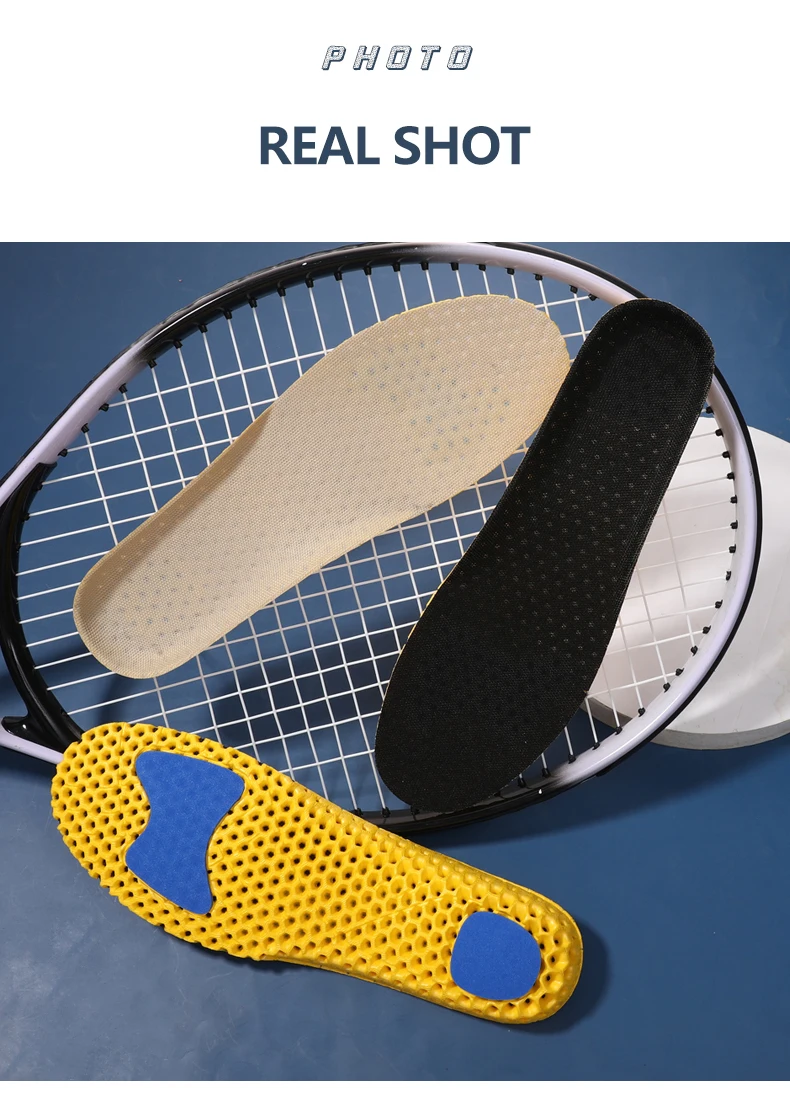 Bangni Memory Foam Insoles Orthopedic Sport Support Insert Woman Men Shoes Feet Soles Pad Orthotic Breathable Running Cushion