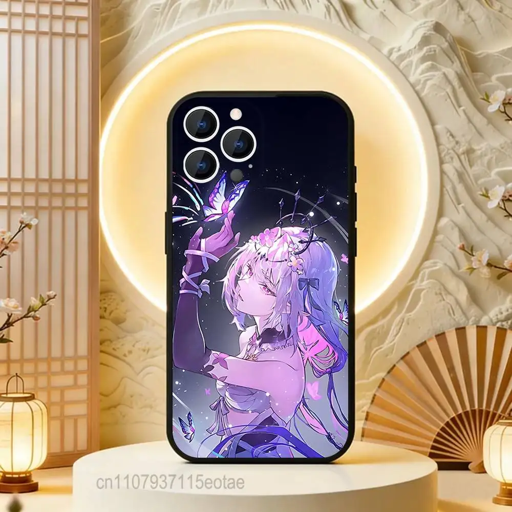 Castorice H-Honkai Star Rail Silicone Soft Phone Case - Elegant Black
