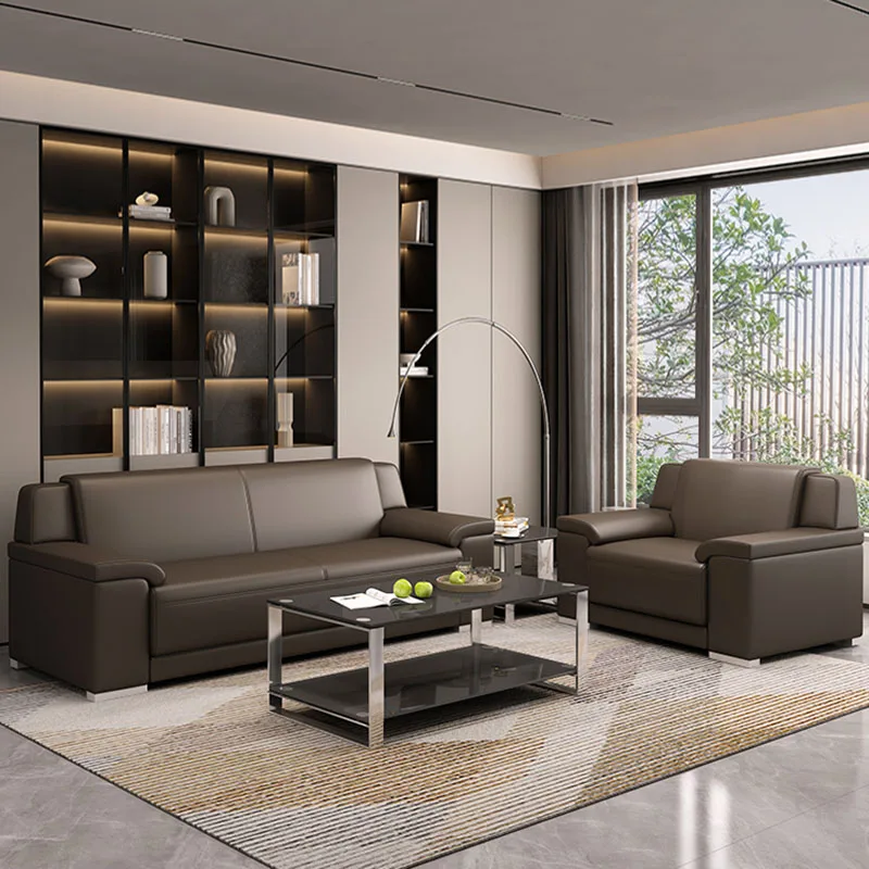 Luxury Salon Office Sofas Executive Leather Sectional Ergonomic Office Sofas European Modernos Para Sala Furniture