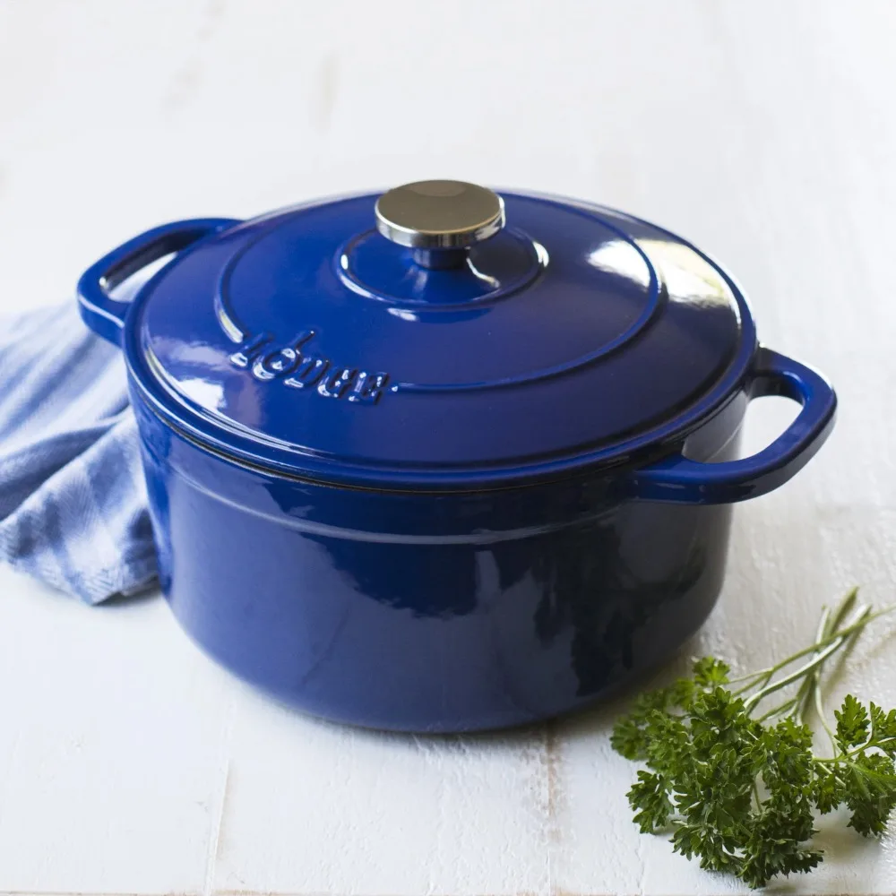 

6.5 Quart Enameled Dutch Oven, Indigo