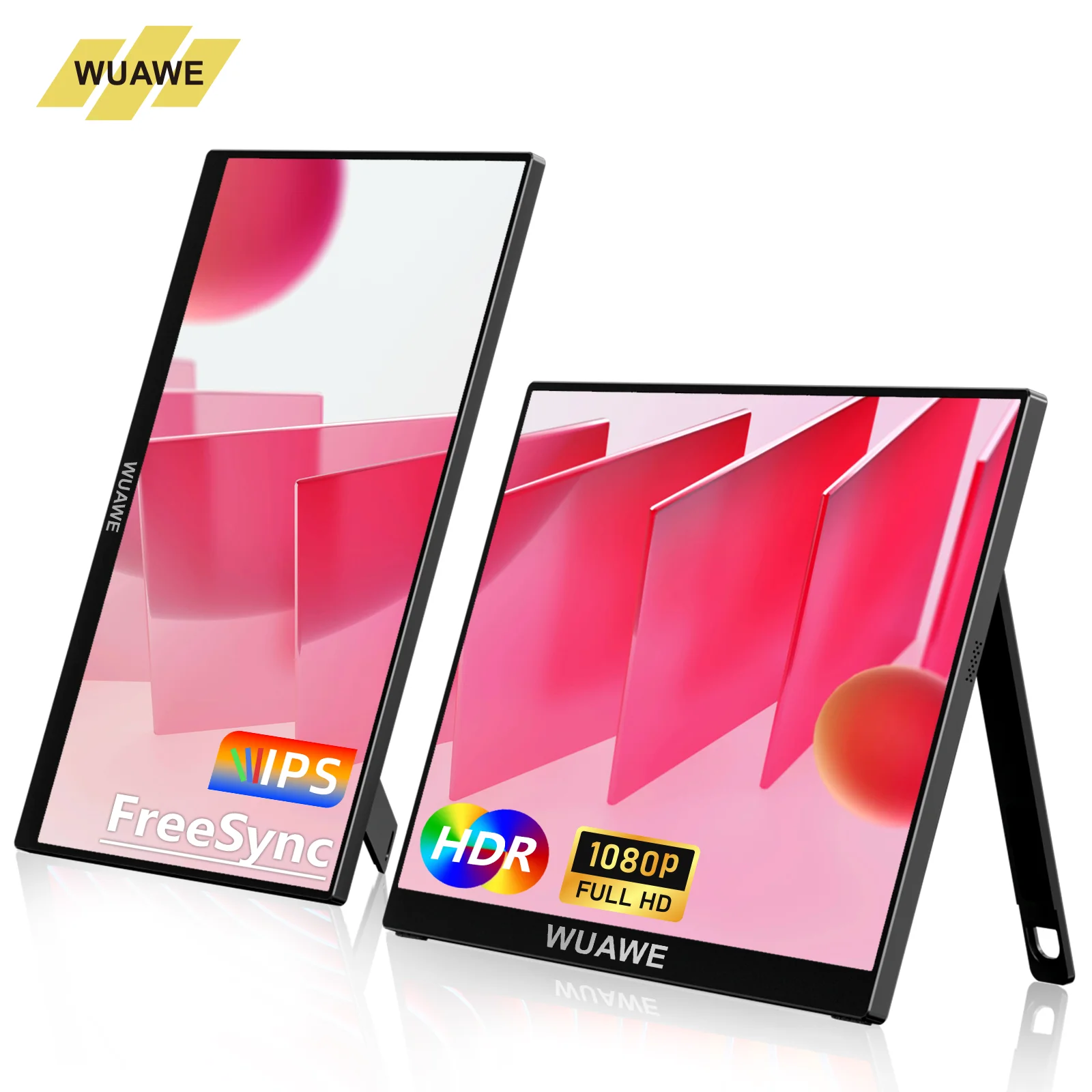 15.6inch 60HZ Gaming Portable Monitor 16:9 1080P IPS Display LCD FHD External Second Computer Screen for Phone gaming portable monitor