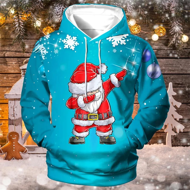 

3D Xmas Cute Deer Printing Hoodies For Men Children Fashion Funny Hooded Hoody Women Y2k Harajuku Hoodie Pullovers Clothing Tops