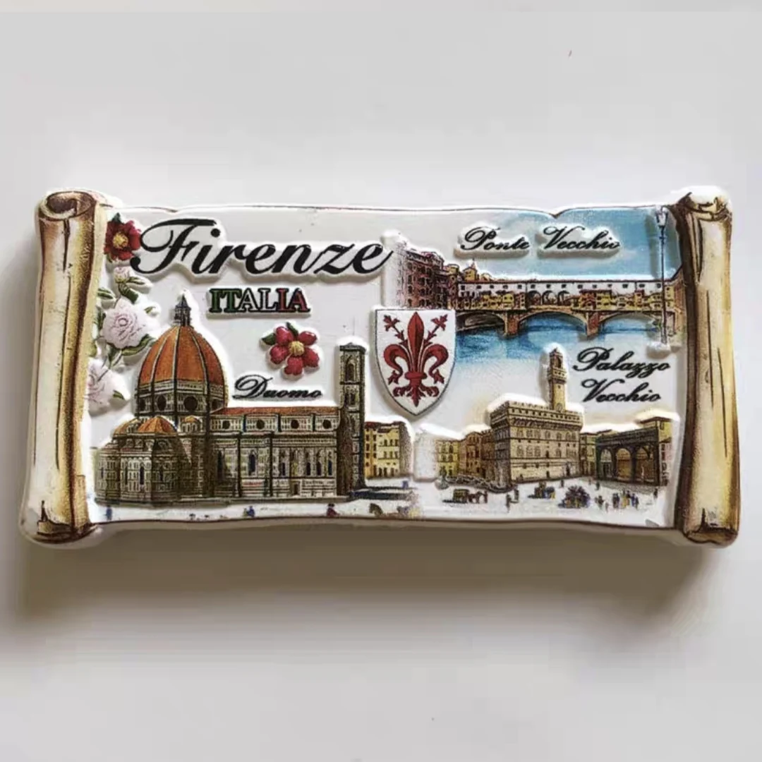 3D Fridge Magnets Sticker Collection Italy Roma Verona Decoration