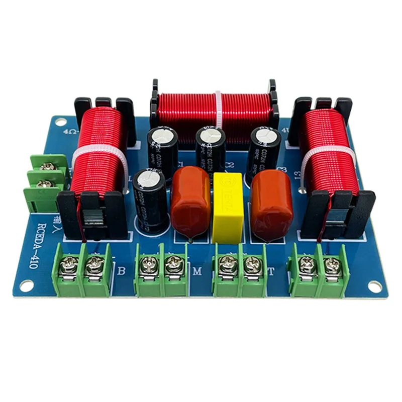 200W Speaker Crossover Double Treble+Midrange+Bass 4 Way Speaker Audio Frequency Divider Home Theater Divider