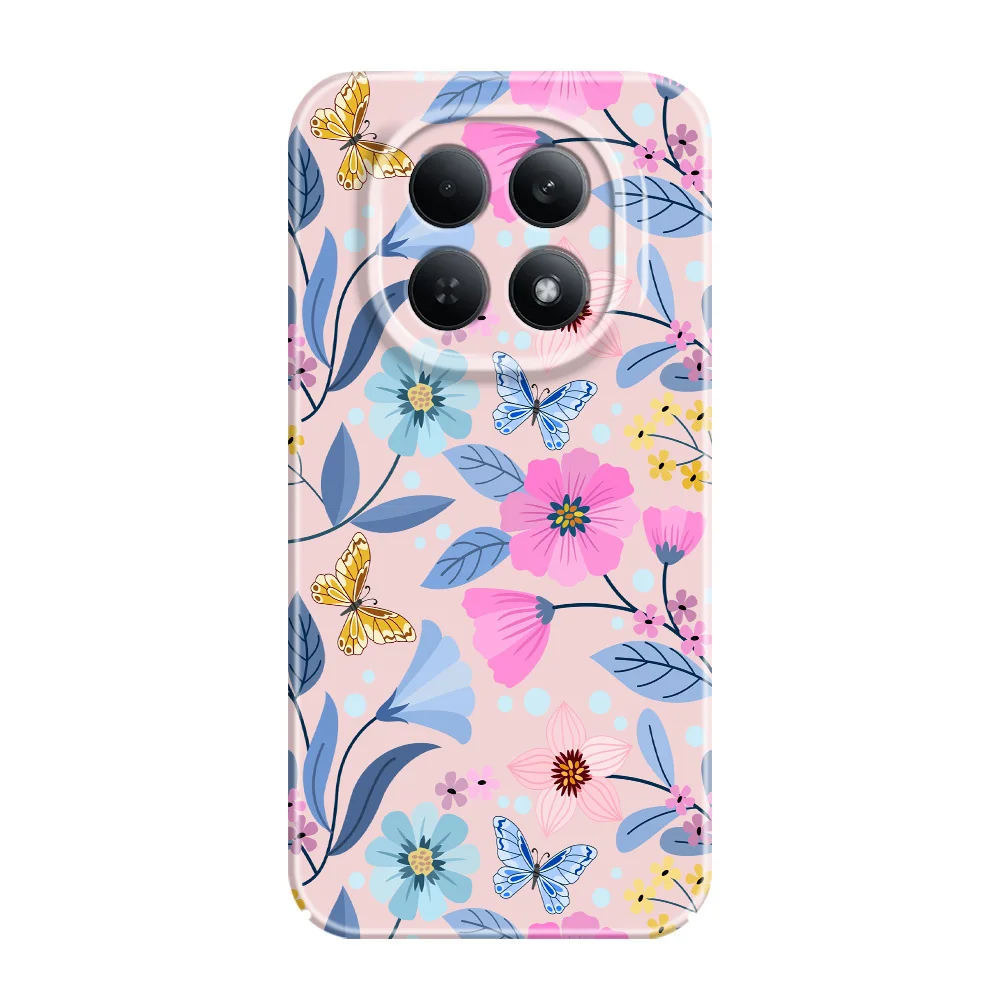 Vibrant Floral Design Phone Case - Durable Hard Cover with Screen Protection