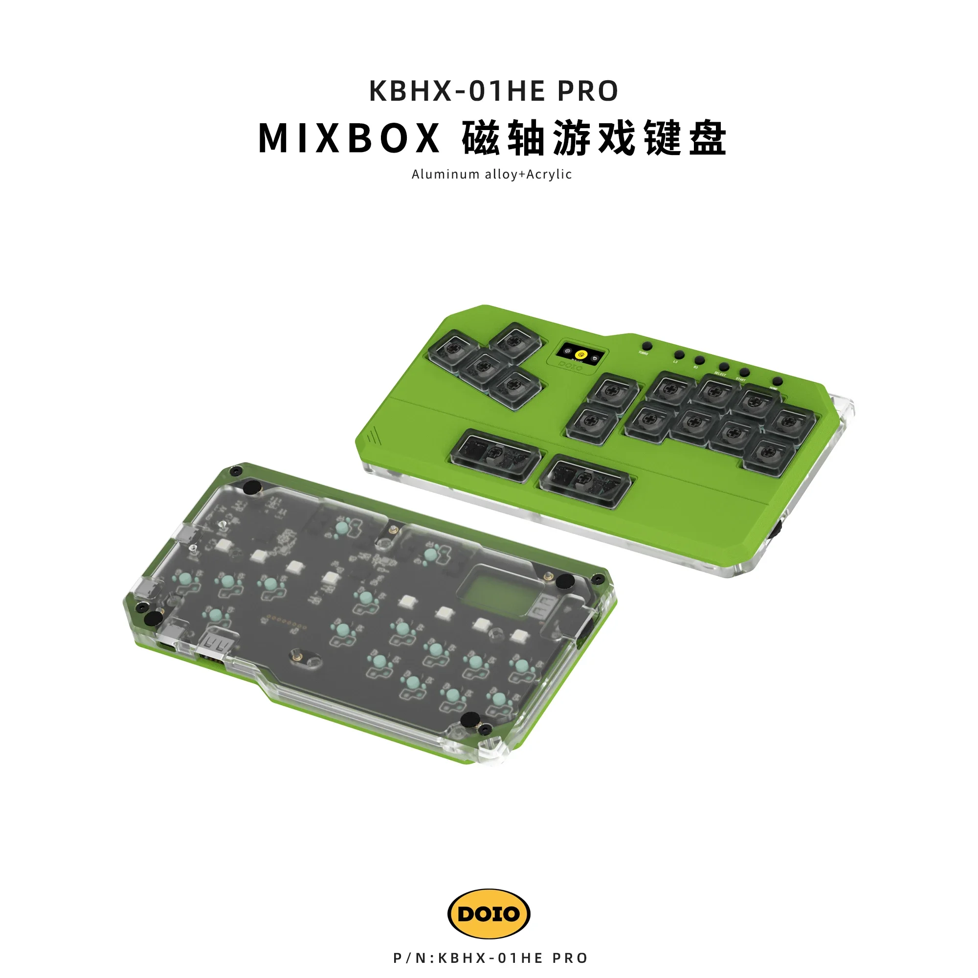 DOIO Mini Hitbox MIXBOX KBHX-01HE PRO 磁気スイッチキーボード