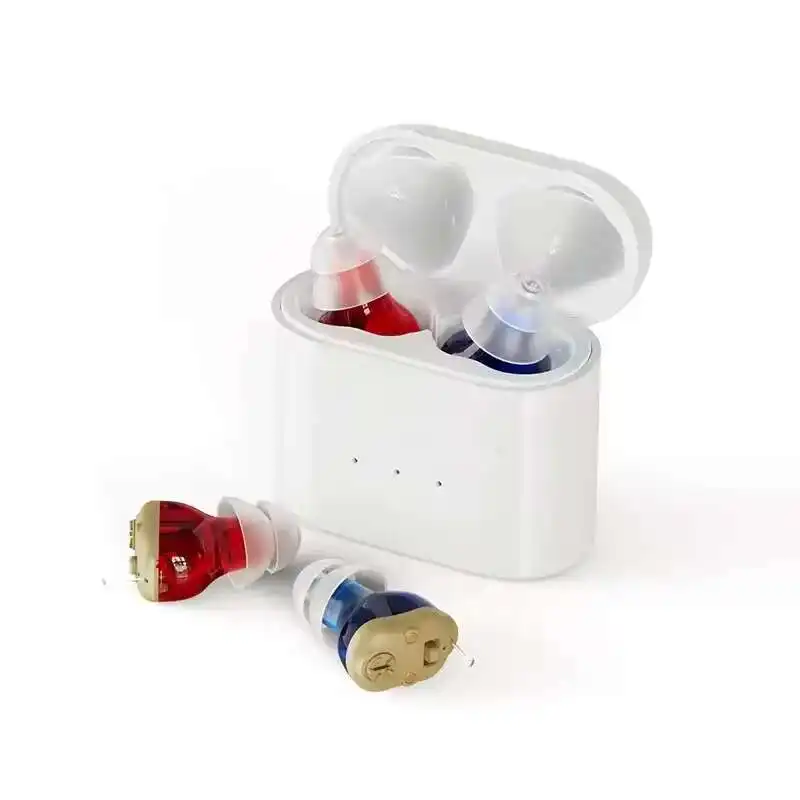 New Rechargeable Portable Mini Boost Hearing Earphones Long Battery Life Power Display Noise Reduction Earbuds For Elderly Gifts - Image 7