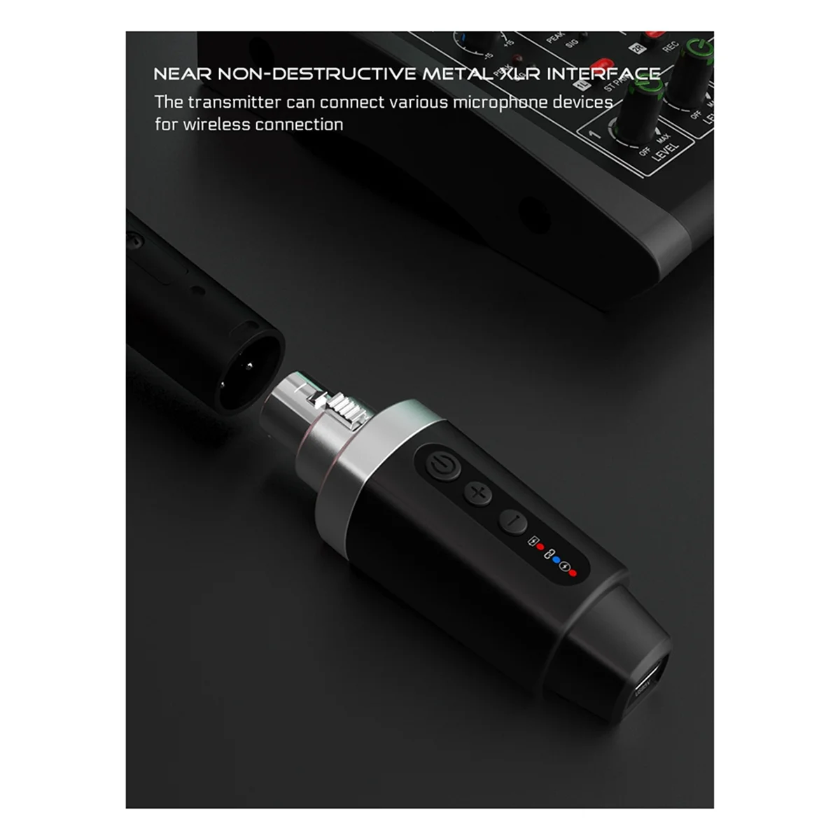 A04R-New XLR Adapter System Wireless Microphone Transmitter Receiver for Dynamic Microphone Guitar Audio Mixer PA System