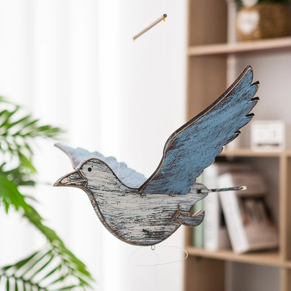 

Novelty Bird Mobile Hanging Decor Felt Living Room Bedroom Ornament Baby Crib Woodland Night Kids Nursery Hanging Decor Gift