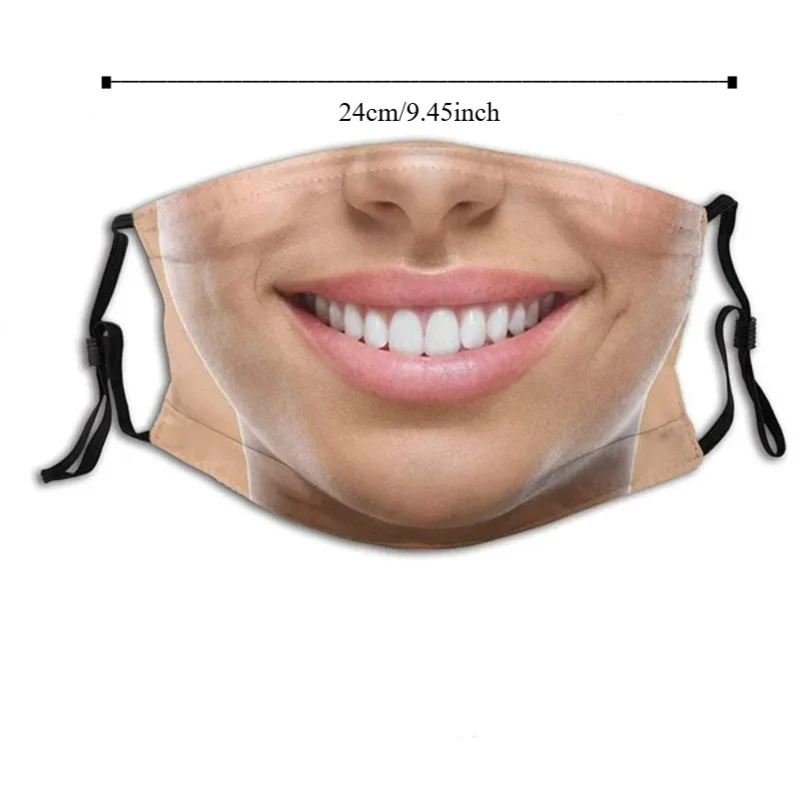 3D Breathable Funny Printed Facial Expression Mask for Creative Cosplay Parties