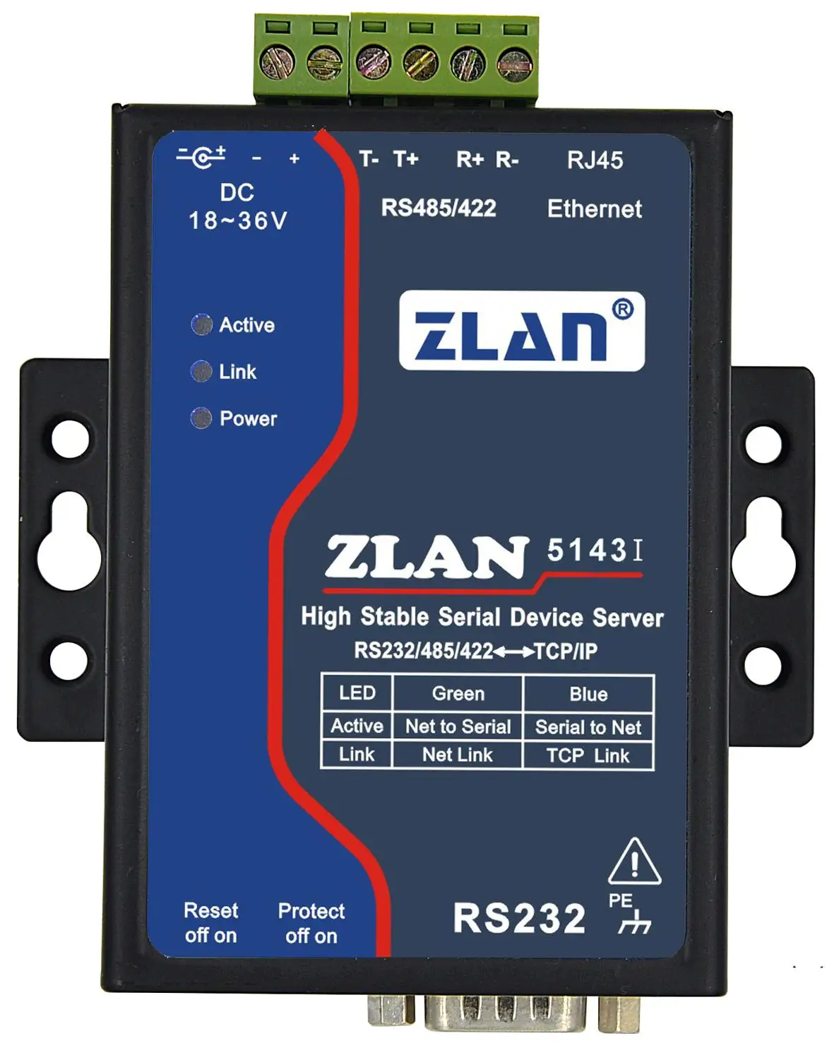 

ZLAN5143I изоляция RS232 RS485 RS422 к Ethernet TCP IP конвертер многохост Modbus RTU JSON MQTT шлюз последовательное устройство сервер