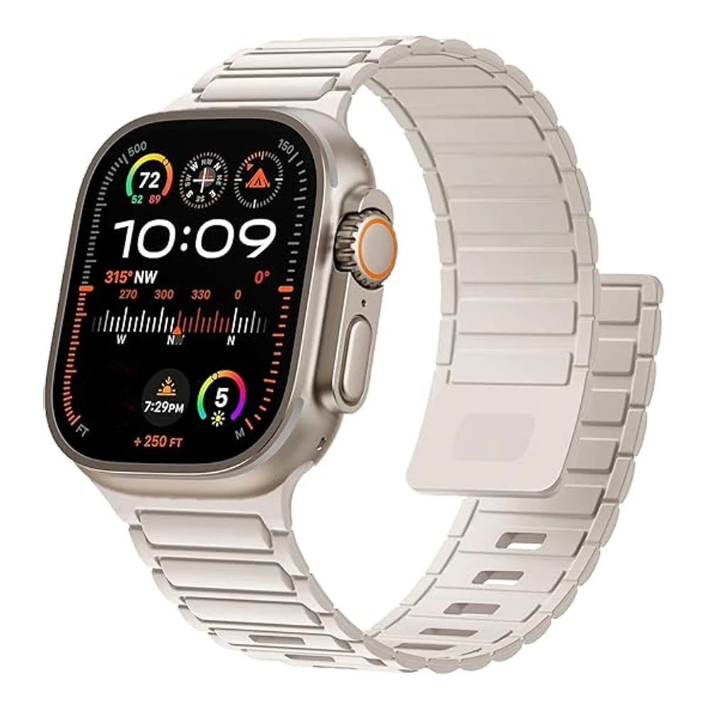 Universal Silicone Magnetic Watch Strap - Sleek & Versatile Design
