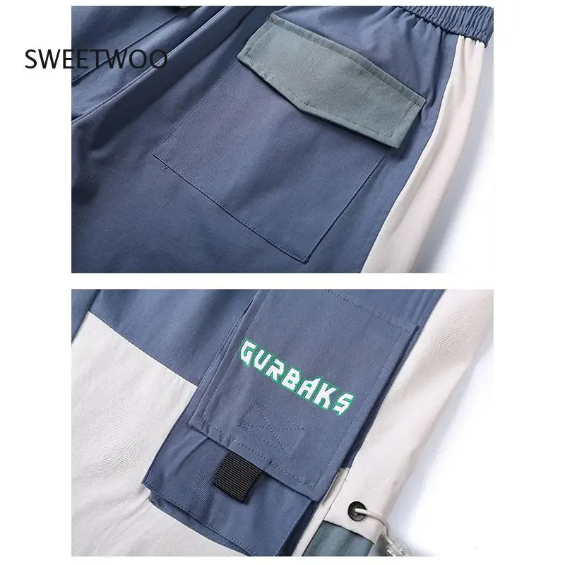 2022 New Women Pants Big Pockets Cargo Pants Women High Waist Trouser Female Loose Streetwear Hip Hop Joggers Pants Fashion Tide