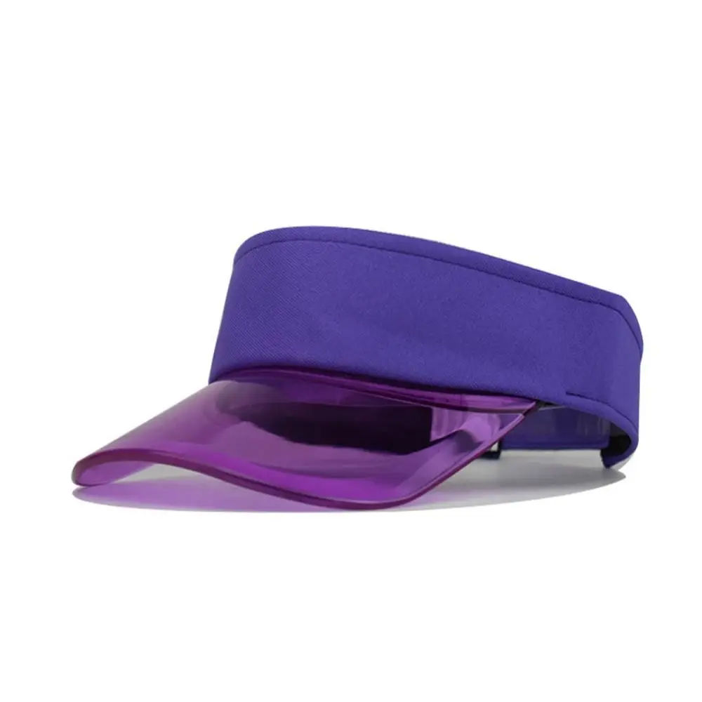 Fashion Adjustable Transparent Visor Caps Clear Brim Sun Visor Summer Sun Hats Topless Breathable Empty Top Hat Women Men baseball hat tennis caps golf hat outdoor cap