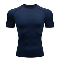 Men's T Shirt Outdoor Training Fitness Gym Jogging Running Sweatshirt Bat/-Man Compression Shirts Tight Elastic Breathable 3