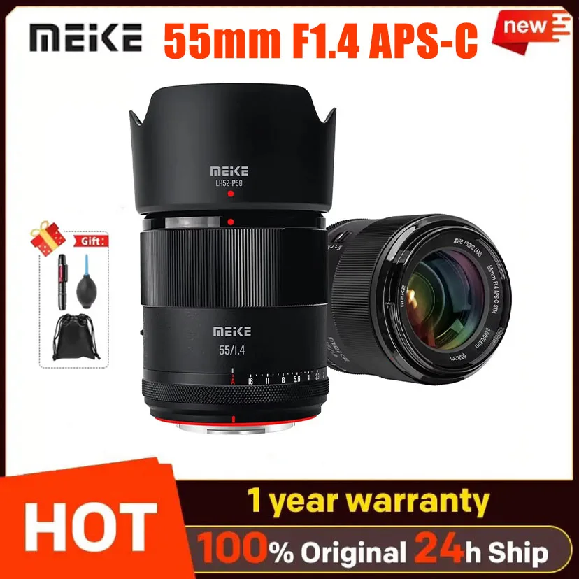 Meike 55mm F1.4 APS-C 자동 초점 인물 사진 렌즈· (Z)