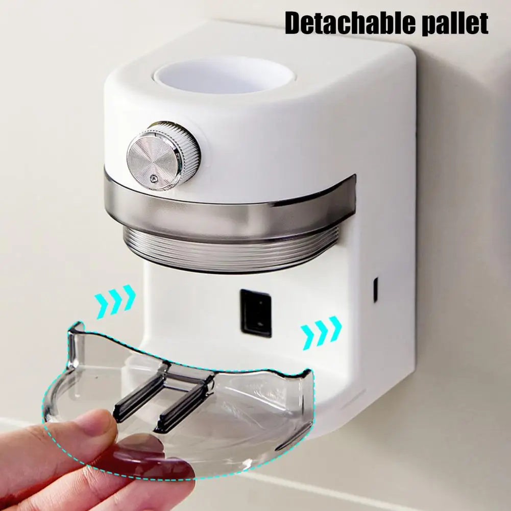 Wall Mounted Automatic Toothpaste Dispenser Adjustable Volume Easy to Install Universal Rechargeable Electric Toothpaste Squeeze 4