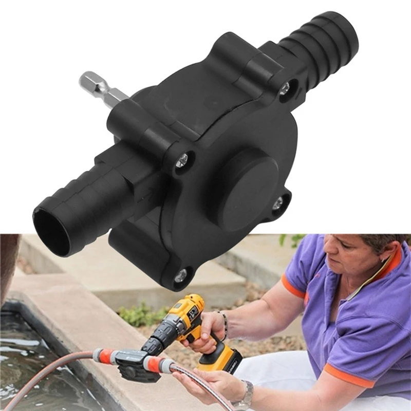 ABRE-Small Household Water Pump Manual Electric Drill Water Pump Convenient DC Water-Pump Self-Priming Centrifugal