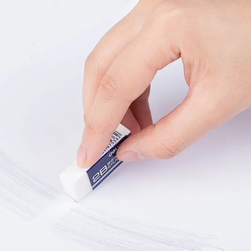 Deli 4pcs Eraser Stationery 2B 4B Soft Rubber for Kids Clear Eraser Pencil Set Office School  Art Supplies Exam Correction