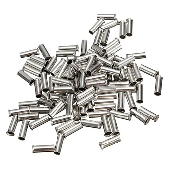 비절연 전선 커넥터, 페룰 전기 케이블 단자, 구리 베어 주석 압착 단자, 0.5mm2-16mm2 22-10AWG, 100 개