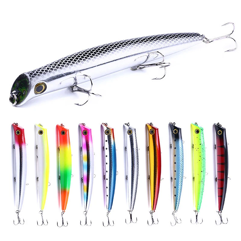 16g Float Stickbait Topwater Surface Casting Wobblers Flutter Sea Fish Lure Fishing Baits Pike Trout Bass Artificial d1 topwater poppers fishing lures kagelou 124f 100f surface hard baits saltwater wobblers seabass pike pesca 2020 fishing tackle