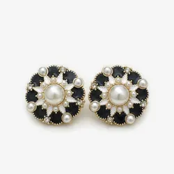 Vintage Style Decorative Buttons for Sewing, Crafts, and Fashion Accessories (Black)