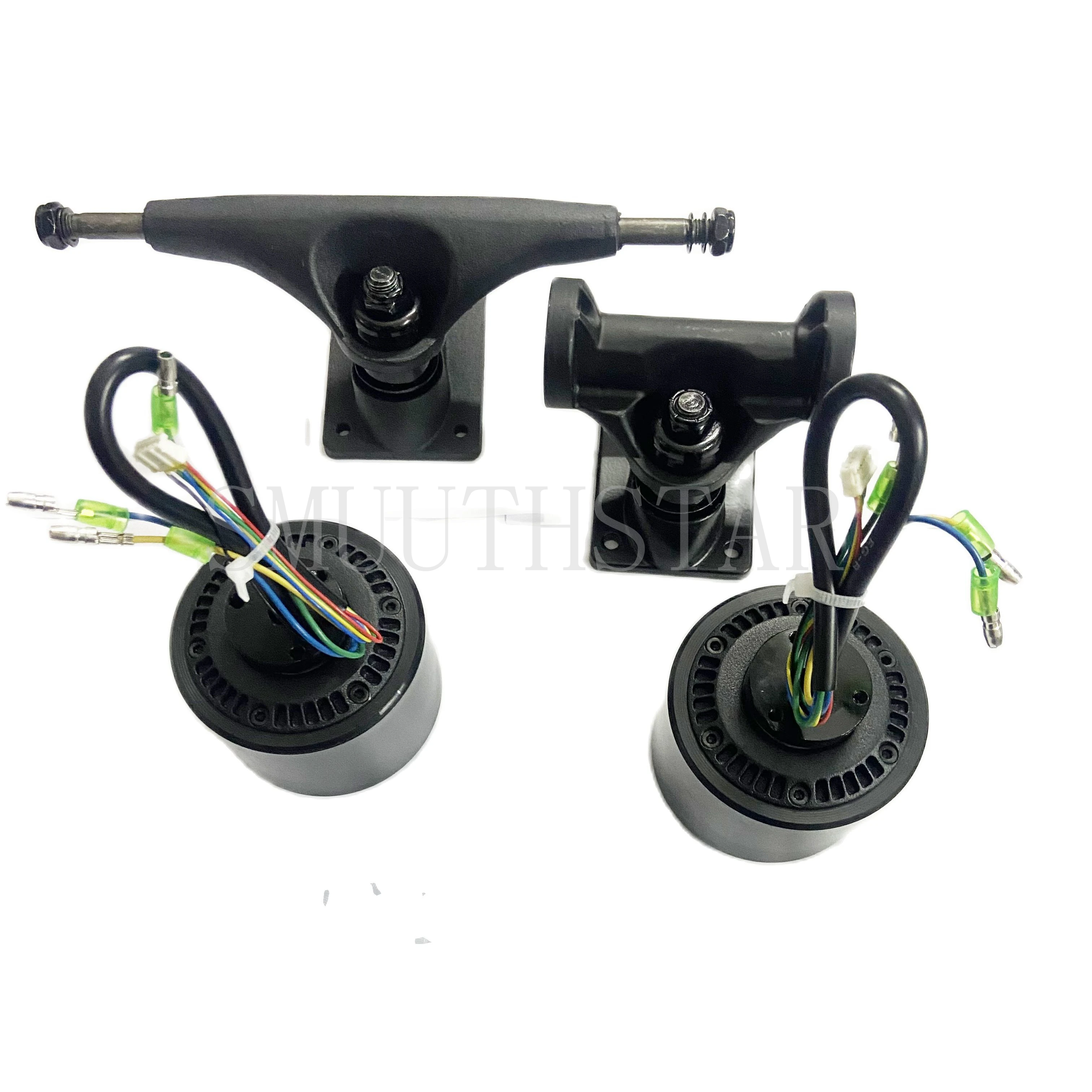 Conjunto de motor duplo para skate elétrico, kit de motor sem escova para longboard, DIY alimentado 10S, 36V, 70mm, 60kV, 200W