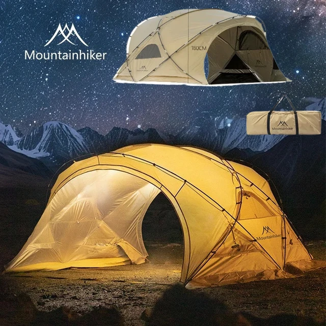 Mountainhiker Winter Spring 210D Oxford Rainproof Hemisphere Dome Tent Tunnel Leisure Sun Shelter Camping Semicircle Dome Tent 2