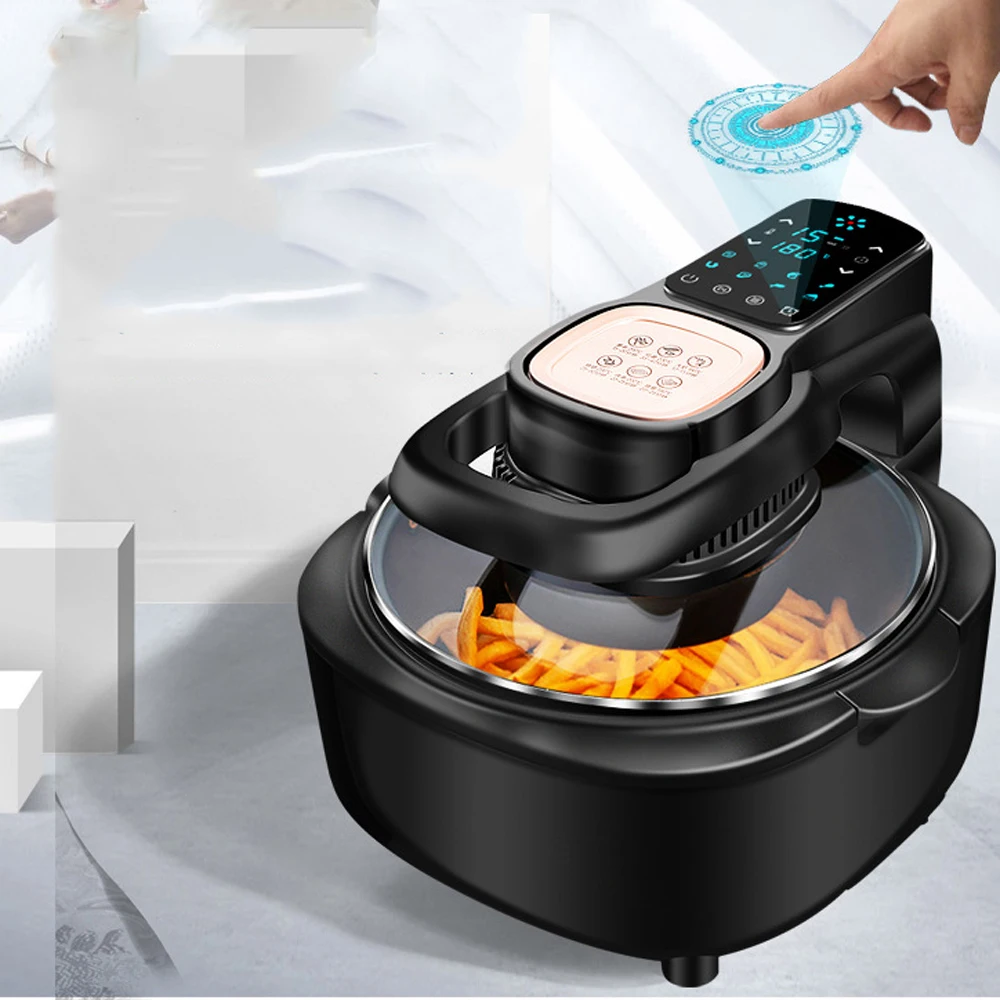 Multifunctional Home Air Fryer Without Oil 6L Oven,220V EU 1100W LED Touch  Panel Temperature Control Visual Air Frying - AliExpress