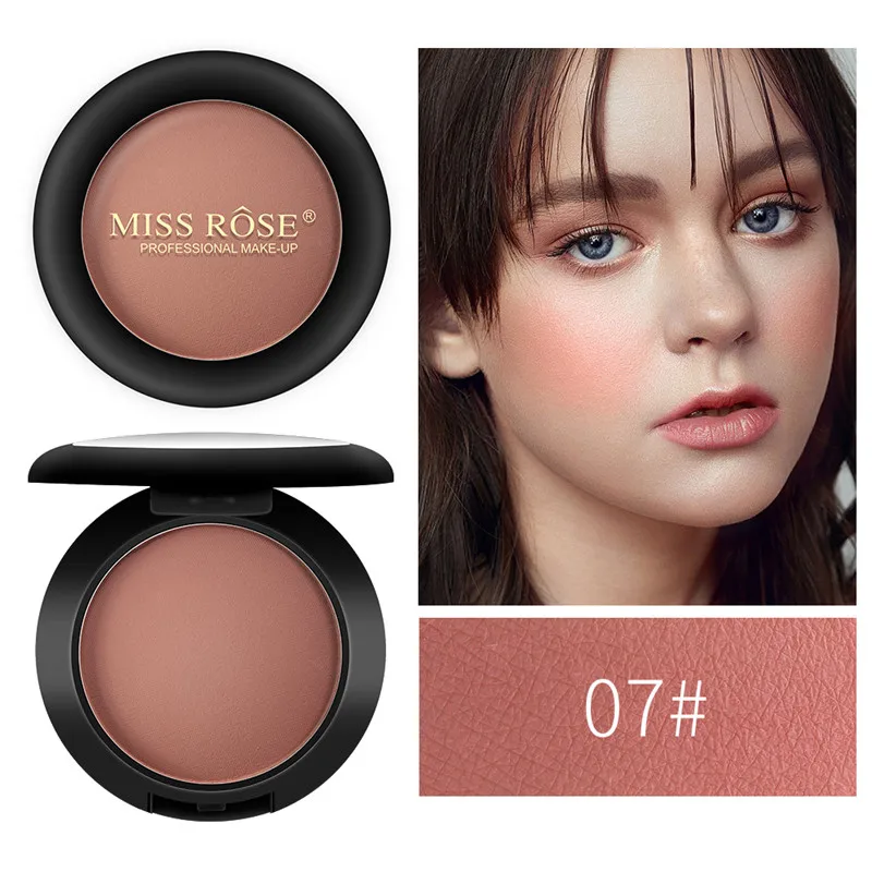 Matte blush duradouro clarear corretivo maquiagem profissional blush rouge  em pó bolo comestics - AliExpress