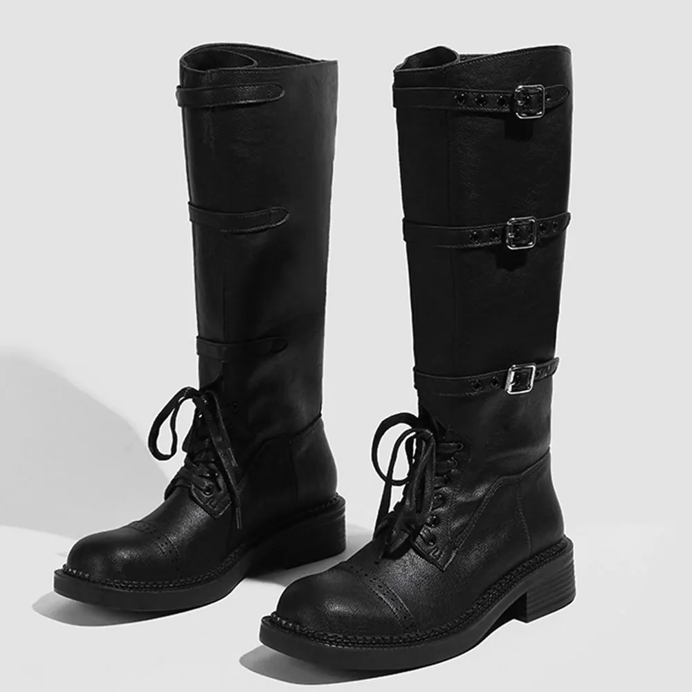 靴 Y2K black engineer boots S0f45de4e0d85482f8e373575a3c1d