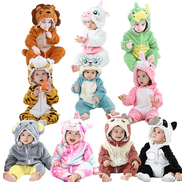 Mameluco Bebé Panda Animal Disfraz Halloween Unisex Infantil