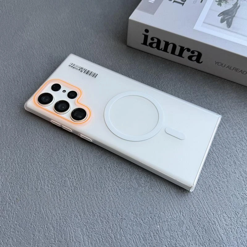 Enhanced Matte Magnetic Phone Case with Translucent PC Cover