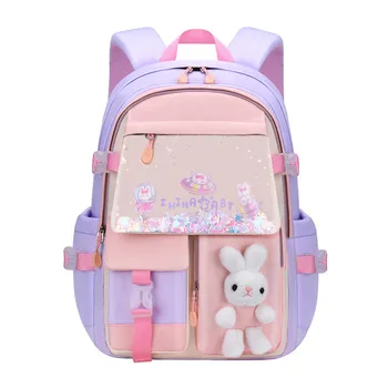 cute school backpack girls schoolbag waterproof book bag student backpack with many pockets elementary school bags for children 1