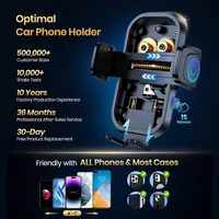 TOPK Support Téléphone Voiture,  Porte Téléphone Rotatif à 360 Degrés pour Grille D'aération de Voiture GPS pour Smartphone iPhone Android 2